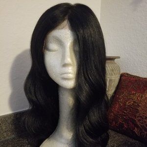 24" Lace front free parting body wave wig.